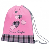 Сумка для взуття 1 Вересня SB-10 Purrrfect, рожевий (555538) - Pampik