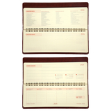 Планінг-щотижневик настільний Leo Planner City, датований 2026, 34х13 см, 128 сторінок, коричневий (252677) - Pampik - 5