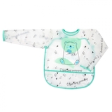 Нагрудник Akuku Тедді з рукавами, 30х30 см (A0518) - Pampik