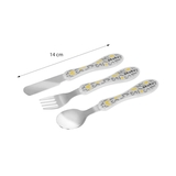 Набір столових приборів Akuku, 3 шт., сірий (A0103) - Pampik - 2