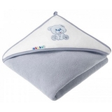 Полотенце с капюшоном Akuku Мишка, 100x100 см, серый (A1258) - Pampik