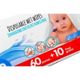 Детские влажные салфетки Akuku, 70 шт. (A0031) - Pampik - 4