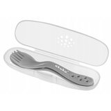 Столовые приборы в футляре Akuku, серый (A0073) - Pampik - 3