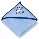 Рушник з капюшоном Akuku Зірки, блакитний (A0663) - Pampik