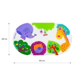 Протиковзкий килимок для ванної Akuku, 69х39 см (A0655) - Pampik - 2