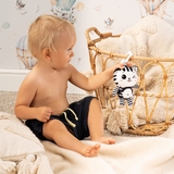 Игрушка-подвеска Akuku Котик, черно-белый (A0658) - Pampik - 4