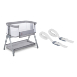 Кроватка приставная 2 в 1 Lionelo Luna Grey Concrete (LO-LUNA GREY CONCRETE) - Pampik - 6