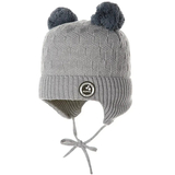 Вязаная шапка Huppa Remy, р.M, светло-серый (94370008-90028-00M) - Pampik - 2