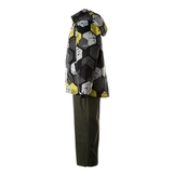 Дитячий зимовий комплект Huppa Winter 1, куртка та напівкомбінезон, р.122, темно-зелений з принтом/темно-зелений (41480420-22357-122) - Pampik - 3