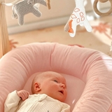 Змінний чохол для матраца-кокона DockATot Deluxe+, 0-8 міс., Blossom Chambray (204145) - Pampik - 7