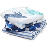 Муслинові пелюшки Aden + Anais Musy Seafaring, 70х70 см, 3 шт., біло-синій (AA7241G) - Pampik - 2