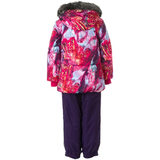 Комплект зимовий Huppa Belinda 1: куртка + напівкомбінезон, р.86, фуксія з фіолетовим (45090130-11463-086) - Pampik - 2