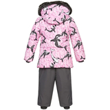 Комплект зимний Huppa Belinda 1: куртка + полукомбинезон, р.86, светло-розовый с серым (45090130-13303-086) - Pampik - 2