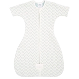 Спальник Aden + Anais Snug Fit Baby Sleeved Sleeping Bag, 3-6 мес., кремовый с мятным швом (40007) - Pampik