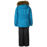 Комплект зимний Huppa Marvel: куртка + полукомбинезон, р.122, голубой с серым (45100030-12560-122) - Pampik - 2