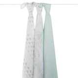 Набір пелюшок Aden + Anais Metallic Skylight Birch, 120х120 см, 3 шт., м'ятний (AA9218G) - Pampik - 3