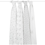 Набір пелюшок Aden + Anais Twinkle, муслін, 120х120 см, 4 шт., біло-сірий (AA2038G) - Pampik - 3