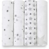 Набір пелюшок Aden + Anais Twinkle, муслін, 120х120 см, 4 шт., біло-сірий (AA2038G) - Pampik - 2