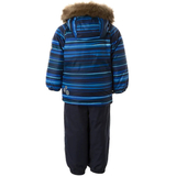 Комплект зимний Huppa Lasse: куртка + полукомбинезон, р.104, темно-синий с принтом (45140030-22086-104) - Pampik - 2