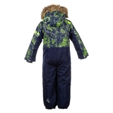 Дитячий зимовий комбінезон Huppa Bruce, р.128, темно-синій з принтом (36330030-82586-128) - Pampik - 2