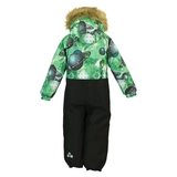Детский зимний комбинезон Huppa Fenno, р.122, зеленый с принтом (36240030-82707-122) - Pampik - 2
