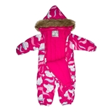 Дитячий зимовий комбінезон Huppa Keira, р.98, фуксія з принтом (31920030-13263-098) - Pampik - 4