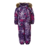 Детский зимний комбинезон Huppa Keira, р.68, лилoвый с принтом (31920030-14353-068) - Pampik