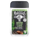 Гель-шампунь для чоловіків Le Petit Marseillais 4в1 Ялівець та Екстракт папороті, 250 мл - Pampik