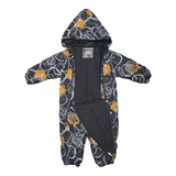 Детский зимний комбинезон Huppa Keira 1, р.80, серый с принтом (31920120-23248-080) - Pampik - 4