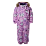 Детский зимний комбинезон Huppa Keira, р.80, розовый с принтом (31920030-03013-080) - Pampik