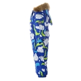 Детский зимний комбинезон Huppa Keira, р.62, синий с принтом (31920030-13235-062) - Pampik - 3