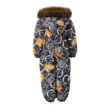 Детский зимний комбинезон Huppa Keira, р.62, серый с принтом (31920030-23248-062) - Pampik - 2