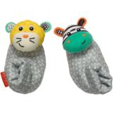 Погремушка-носочки Infantino Зебра и тигр - Pampik