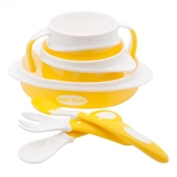Набор посуды для детей Baby Team 7 предметов желтый (6090) - Pampik