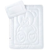 Набір в ліжечко Papaella Ведмедик: ковдра 135x100 см + подушка 60х40 см (8-12824) - Pampik