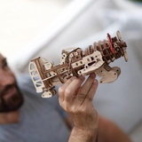 Дерев'яний механічний 3D конструктор Ugears Літак Скажений Шершень, 354 деталей (70183) - Pampik - 8