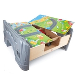 Іграшкова залізниця Hape зі столом 70 ел. (E3766) - Pampik - 4