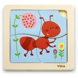 Дерев'яний мініпазл Viga Toys Мураха, 4 ел. (50139) - Pampik
