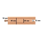 Игрушечная железная дорога PolarB деревянная 90 эл. (44067) - Pampik - 11