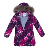 Куртка зимова Huppa Rosa 1, р.116, бордовий з принтом (17910130-91834-116) - Pampik - 4