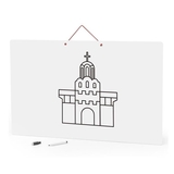 Магнитный пазл Viga Toys Карта мира с маркерной доской на украинском (44508) - Pampik - 3