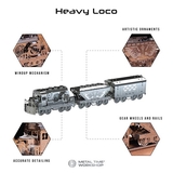 Коллекционная модель-конструктор Metal Time Heavy Loco Грузовой карго-поезд механический (MT023) - Pampik - 6