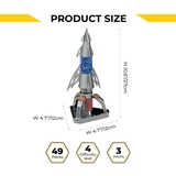 Колекційна модель-конструктор Metal Time Ad Astra Космічна ракета механічна (MT050) - Pampik - 8