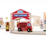 Набір будівель Guidecraft Block Play до дороги з дерева, 6 шт. (G6716) - Pampik - 8