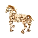 Деревянный механический 3D конструктор Ugears Лошадь-Механоид (70054) - Pampik - 6