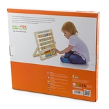 Деревянная игра Viga Toys Английский алфавит с часами и счетом (50033) - Pampik - 3