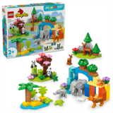 Конструктор LEGO DUPLO Town Сімейства диких тварин 3-в-1, 92 деталі (10446) - Pampik