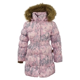 Пальто-пуховик Huppa Grace 1, р.140, светло-розовый с принтом (17930155-73203-140) - Pampik