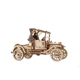 Дерев'яний механічний 3D конструктор Ugears Ретро автомобіль UGR-T, 337 деталей (70175) - Pampik - 2