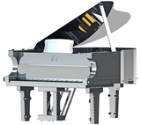 Колекційна модель-конструктор Metal Time Рояль, зі звуком (MT011) - Pampik - 5